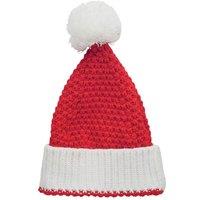 MidOcean Men's Auriga Knitted Christmas Beanie in Red