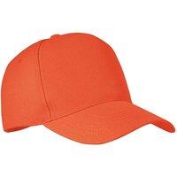 MidOcean Men's Senga RPET 5 Panel Baseball Cap in Orange