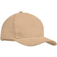 MidOcean Men's Tekapo Heavy Brushed Cotton Baseball Cap in Beige