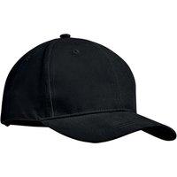 MidOcean Men's Tekapo Heavy Brushed Cotton Baseball Cap in Black