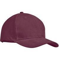 MidOcean Men's Tekapo Heavy Brushed Cotton Baseball Cap in Burgundy
