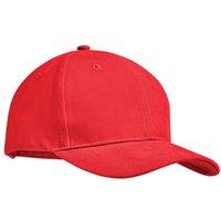 MidOcean Men's Tekapo Heavy Brushed Cotton Baseball Cap in Red
