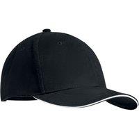 MidOcean Men's Tekapo Heavy Brushed Cotton Baseball Cap in True Black