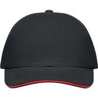 MidOcean Men's Buffalo 6 Panel Baseball Cap in True Black