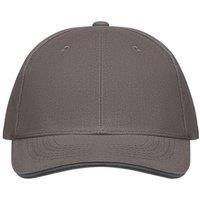 MidOcean Men's Buffalo 6 Panel Baseball Cap in Dark Grey