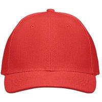 MidOcean Men's Buffalo 6 Panel Baseball Cap in Red
