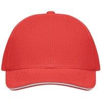 MidOcean Men's Buffalo 6 Panel Baseball Cap in Dark Red