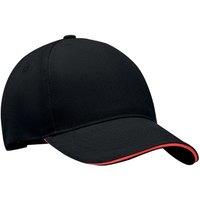 MidOcean Men's Singa 5 Panel Baseball Cap in True Black