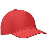 MidOcean Men's Sunny 5 Panel Baseball Cap in Red