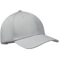 MidOcean Men's Bahamas Cotton 6 Panel Baseball Cap in Silver