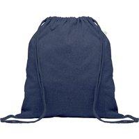 MidOcean Men's Cabetri Colour Cotton Drawstring Bag in Blue