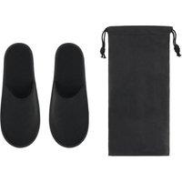 MidOcean Men's Flip Flap Hotel Mule Slippers in Black | Size: 10