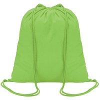 MidOcean Men's Colored Cotton Drawstring Bag in Lime