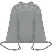 MidOcean Men's Colored Cotton Drawstring Bag in Grey