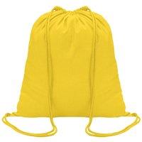MidOcean Men's Colored Cotton Drawstring Bag in Yellow