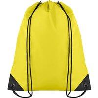 MidOcean Men's Shoop Polyester 190T Drawstring Bag in Yellow