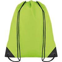 MidOcean Men's Shoop Polyester 190T Drawstring Bag in Lime