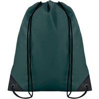MidOcean Men's Shoop Polyester 190T Drawstring Bag in Dark Green