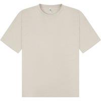 Casual Classics Men's Combed Ringspun Cotton Oversized T-Shirt in Stone | Size: XL