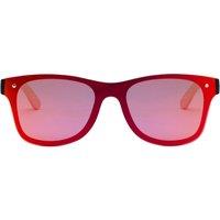 Floso Men's Tan Bamboo Sunglasses in Yellow