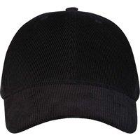 Elevate NXT Men's 6 Panel Corduroy Baseball Cap in Black