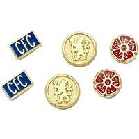 Chelsea FC Men's Studded Earring Set (Pack of 3) in Gold