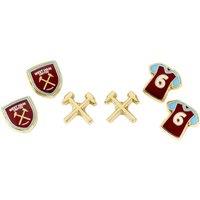 West Ham United FC Men's Earring Set in Burgundy