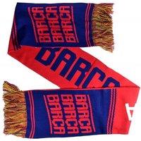 Barcelona FC Men's Barca Barca Barca Scarf in Red
