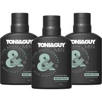 TONI&GUY Men's Cleansing Beard Foam Triple Pack in Clear | Size: 100ml