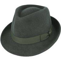 JTAPHRIQUE Men's Men's Trilby Hat in with Ribbon in Dark Green | Size: Medium