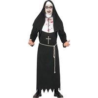 Fiestas Guirca Men's Fancy Dress Adult Monk in Black | Size: Medium