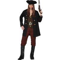Fiestas Guirca Men's Fancy Dress Adult Pirate Jack in Brown | Size: Large