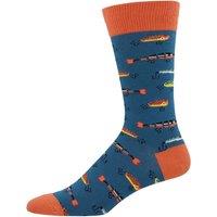Socksmith Men's 'Just Fishin' Fish Design Socks Quality Cotton Mix Novelty Fisherman Gift | Size: Standard