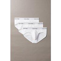 Calvin Klein Men's Icon Cotton Hip Brief 3Pk White | Size: Medium