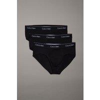 Calvin Klein Men's Icon Cotton Hip Brief 3Pk, Black DTM | Size: Medium