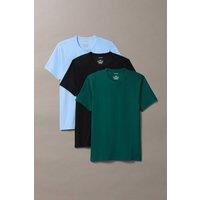 Calvin Klein Men's Ctn Mic Str Tees 3Pk Frozen Fjord / Turf/ Black | Size: Large