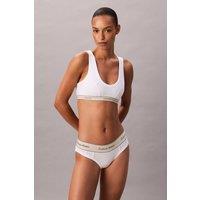 Calvin Klein Women's Redefined Cotton Bikini White | Size: Large