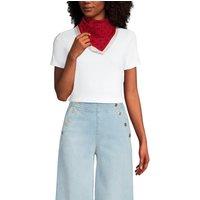 Lands' End Women's Lightweight Scarf in Red
