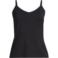 Lands' End Women's Cool Lightweight Camisole Top in Black | Size: 20
