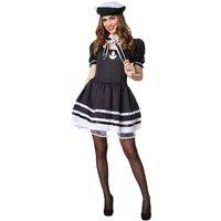 tectake Women's Navy Lady Costume | Size: Medium