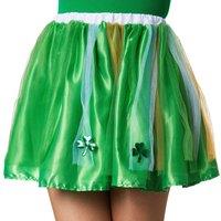 tectake Women's St Patrick's Day Tutu In National Colours Costume in Green | Size: S/M