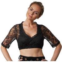 tectake Women's Resi Dirndl Blouse in Black | Size: Large