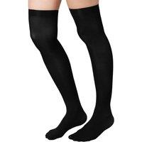 tectake Women's Knee High Socks Black