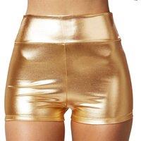 tectake Women's Metallic Shorts in Gold | Size: XL