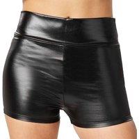tectake Women's Metallic Shorts in Black | Size: 2XL