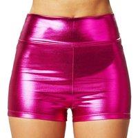 tectake Women's Metallic Shorts in Pink | Size: 2XL