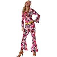tectake Women's Fancy Dress Costume - Hippie Flower Power | Size: XL