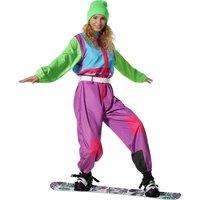 tectake Women's Fancy Dress Costume - Retro Ski Suit | Size: Large