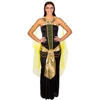 tectake Women's Pharaoh Nefertiti Costume in Black | Size: Small