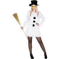 tectake Women's Costume Snow Woman in White | Size: Medium